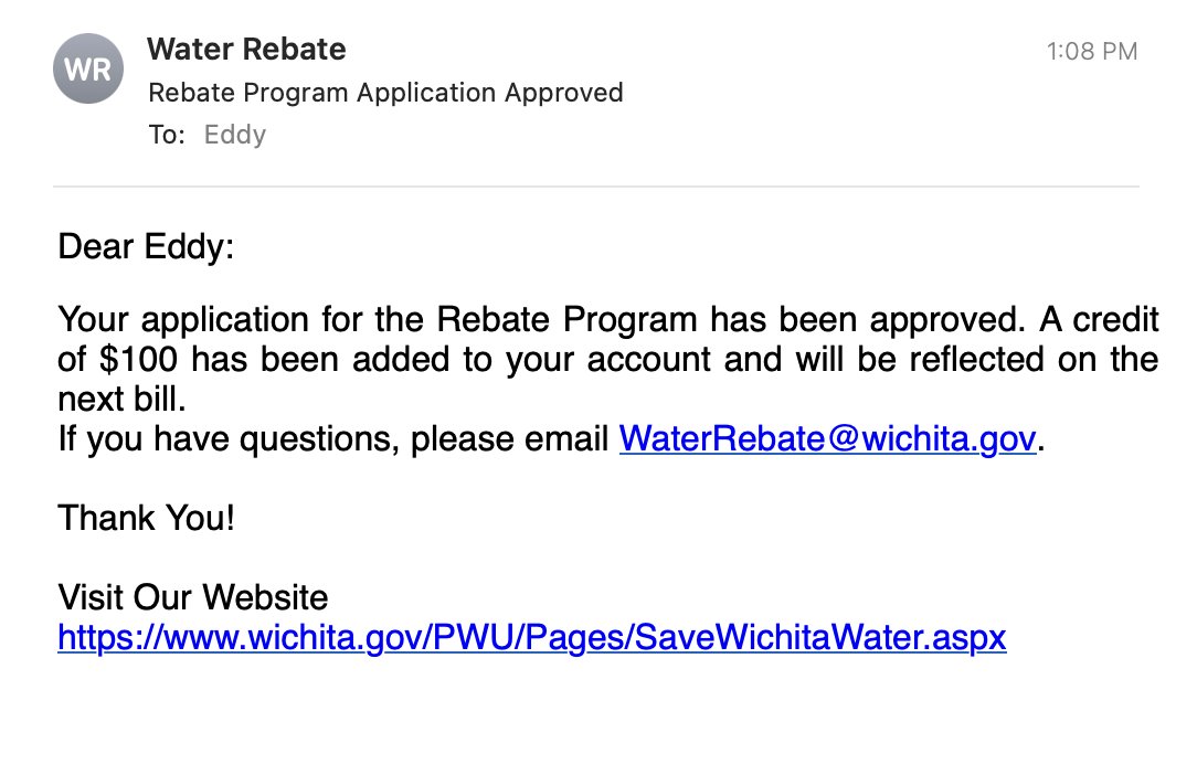Wichita By E B On Twitter The CityofWichita s Water Conservation Rebate Program Was A Breeze city-of-wichita-nw-water-treatment-facility-temporary-power