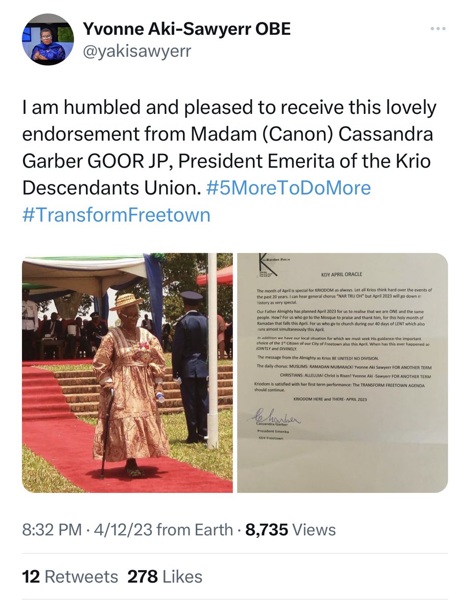 Borbor_PainSL's tweet photo. Dansay Dansay Yeah. Den gee we KDU. We gee dem Tribal Heads. Endorsement see endorsement. Endorsement runaway๐คฃ #SaloneTwitter #Gento4Mayor https://t.co/TN6ijGnelT