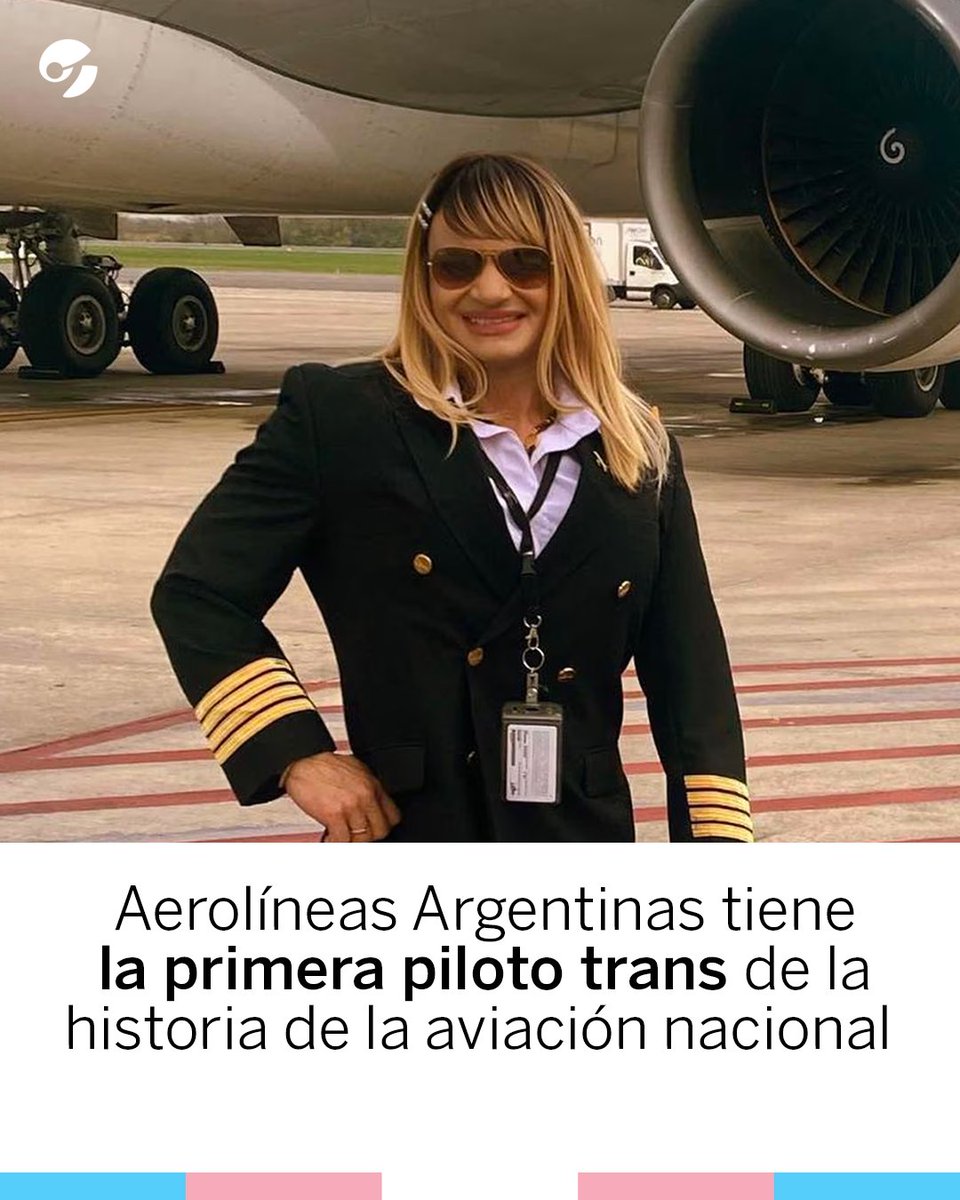 clarincom's tweet photo. LA PRIMERA PILOTO TRANS DE LA AVIACIÓN NACIONAL 🏳️‍⚧️✈️

👉 Traniela Carle Campolieto se hizo viral en las últimas horas por estar al mando de un avión comercial. 

📲Conocé la historia de Traniela: https://t.co/FbjznB6ZSv https://t.co/ts48C1Wwlb