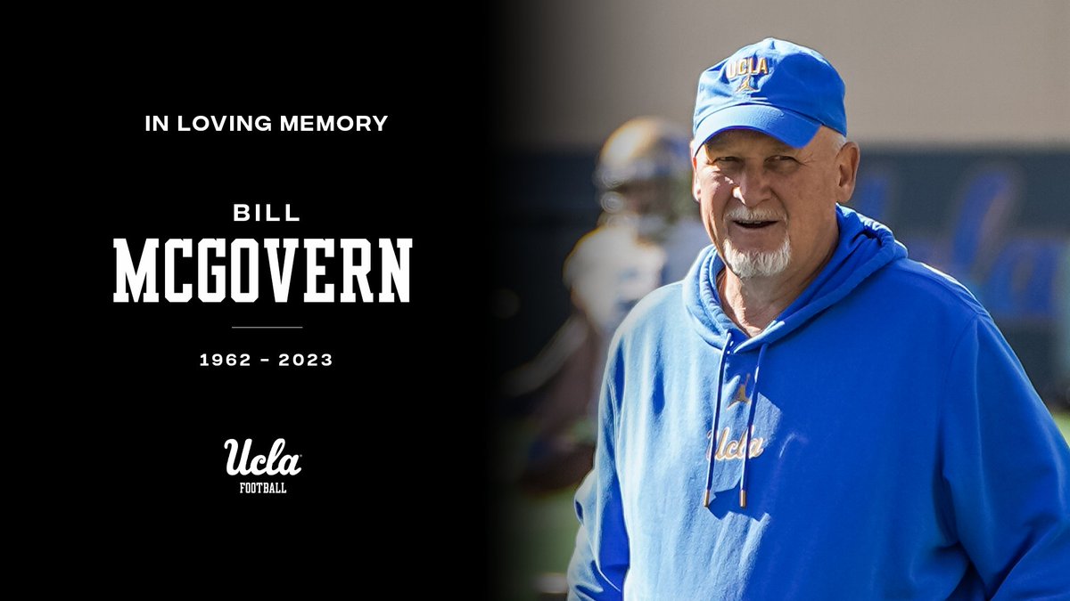 It is with heavy hearts that we announce the passing of Bill McGovern and offer our deepest condolences to Coach McGovern's family and friends. ucla.in/3oGj9MI