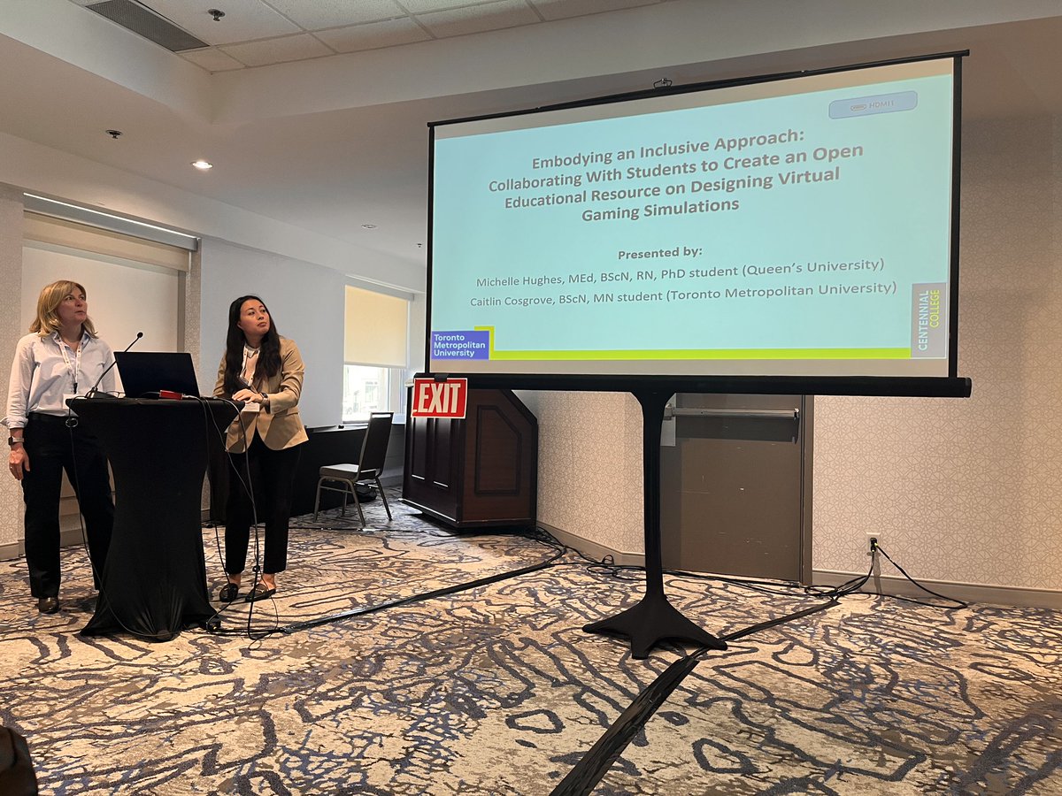 hughes0311's tweet image. Excited to present with @ccosgrove_ on our teams new OER Collaborating with Students: The Key to Creating a Successful Virtual Gaming Simulation. It will be live on Pressbooks by the end of June! #studentfacultycollaboration #virtualsimulation @CASN43 @CentennialSCHS @NursingTMU