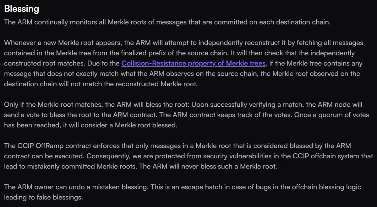 LinkiesLeaks's tweet photo. New info about ARM Network of the @code4rena audit.

Check it out: https://t.co/nt76JUvJnU

$LINK #chainlink #LTOADs $TOAD https://t.co/ozf28AdFfS
