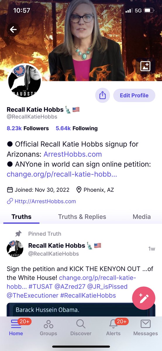 PLEASE REPORT: CLONED TRUTH SOCIAL ACCOUNT WITH MY SAME NAME & HANDLE!!!
I reported this IMPERSONATOR 2 weeks ago. Truth Social has done nothing!

Search ‘Recall’ and SELECT the Fake Account created on May 5th ~250 followers. @DevinNunes @realDonaldTrump @patriot_savvy