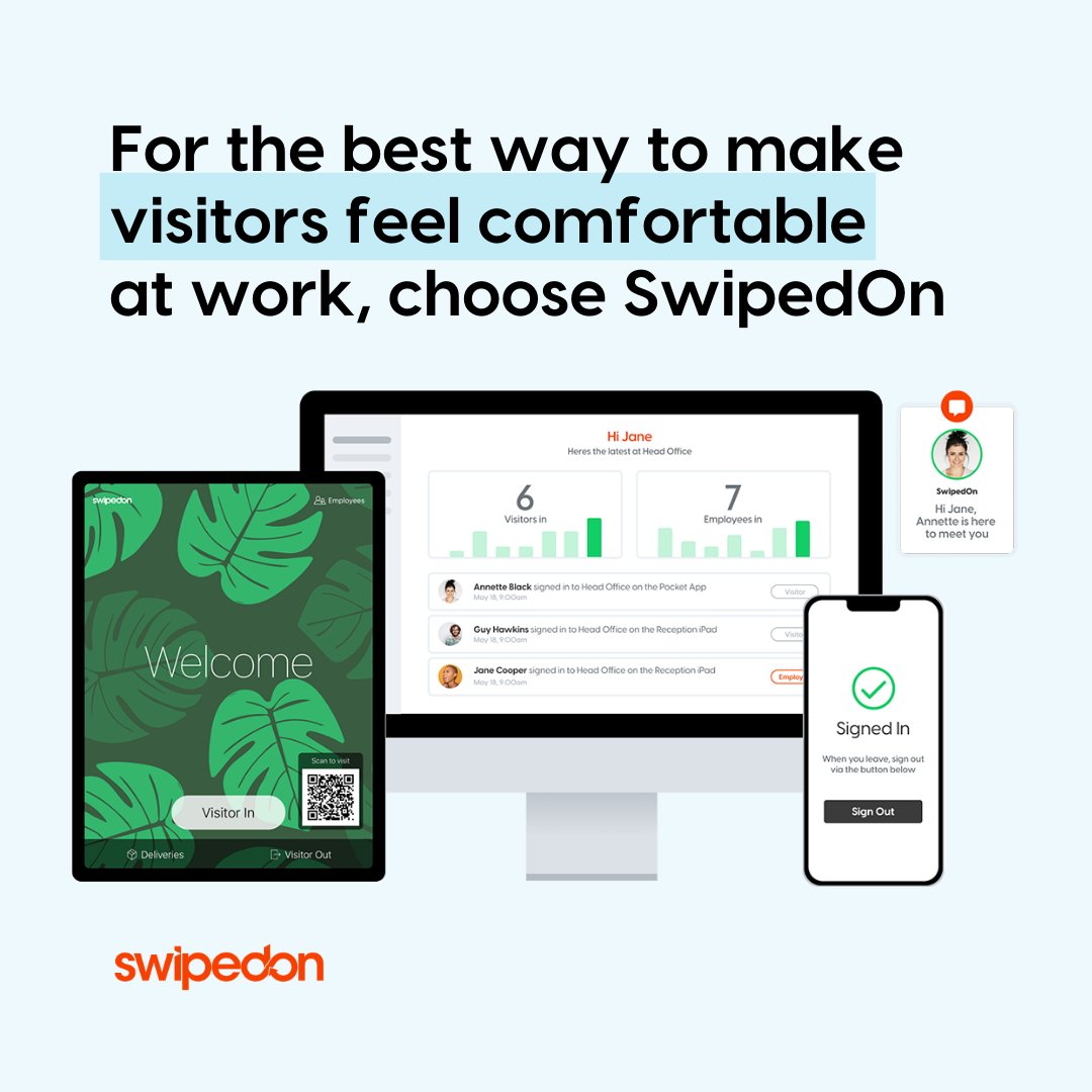 How do you make visitors to your workplace feel comfortable in 2023? It's simple: communicate that you take their data privacy seriously. Like we said, it might not be a cuppa joe, but it is compliant (oh and it looks snazzy too) 💅 #workplacesafety