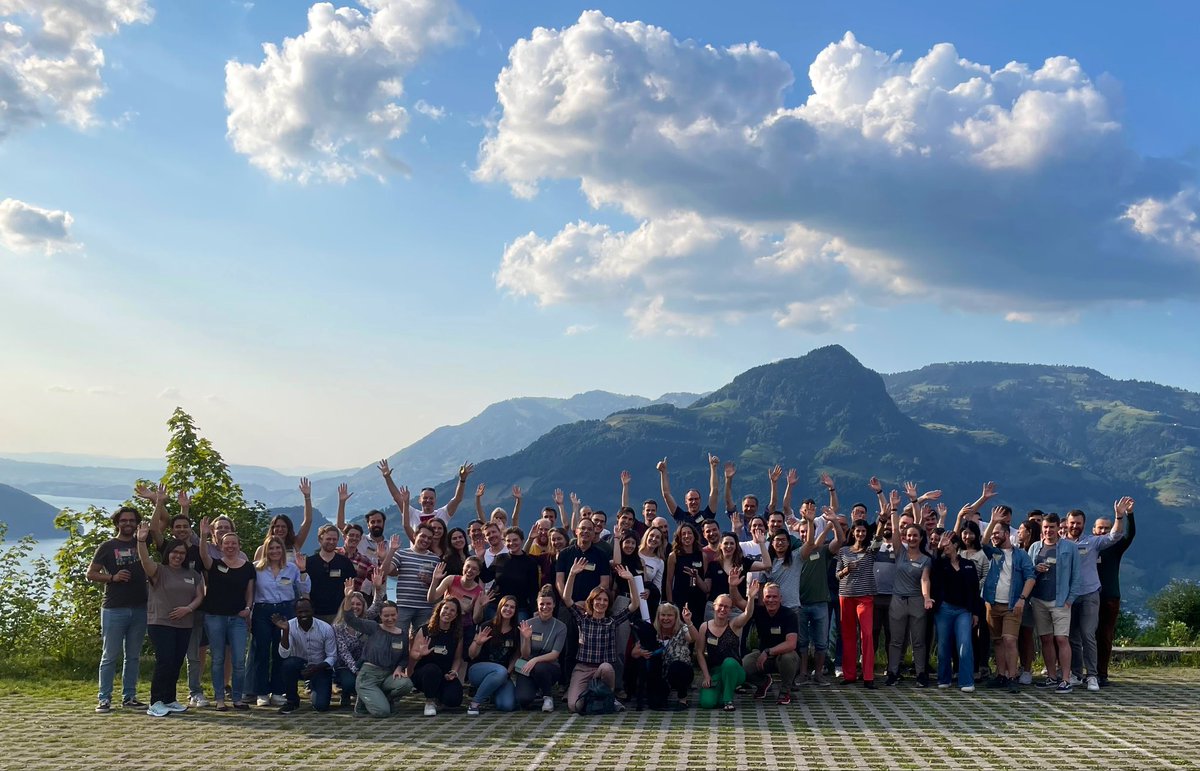 IMSB_ETH's tweet photo. Hello from our institute! 

We are in Emmetten today and tomorrow for our first ever IMSB retreat 🥳

Lots of sunshine, great science, amazing food and fun with our colleagues ❤️ https://t.co/4FYXSYs7DU