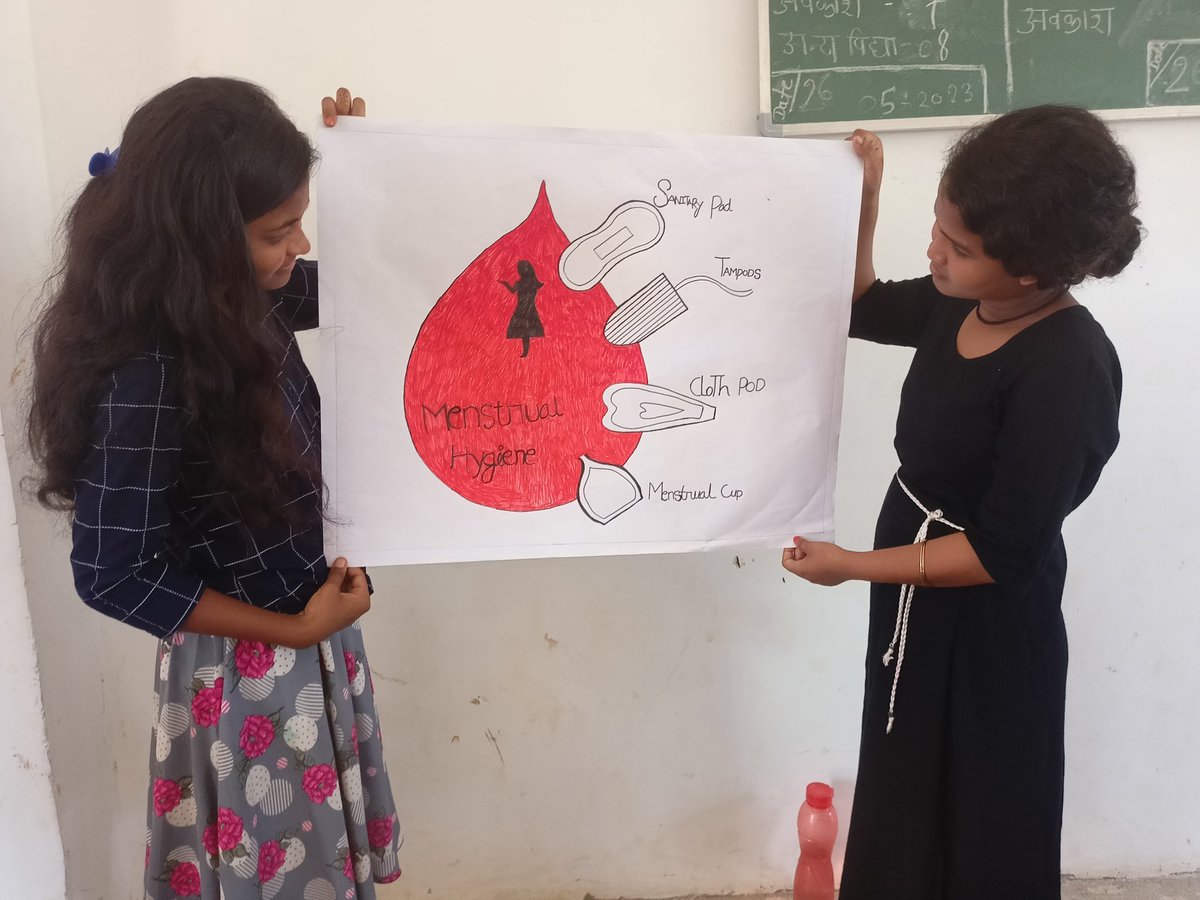 Share information about MHM and the importance of WASH with those girls who lost their parents due to naxal or any other reason in Bijapur at Kanya Ashram.
#CGForPeriods #MHDay2023 
#MHM2023
@birajakabi @ashishapri2 @sweta247 @ShwetaEfraim @WVIndia