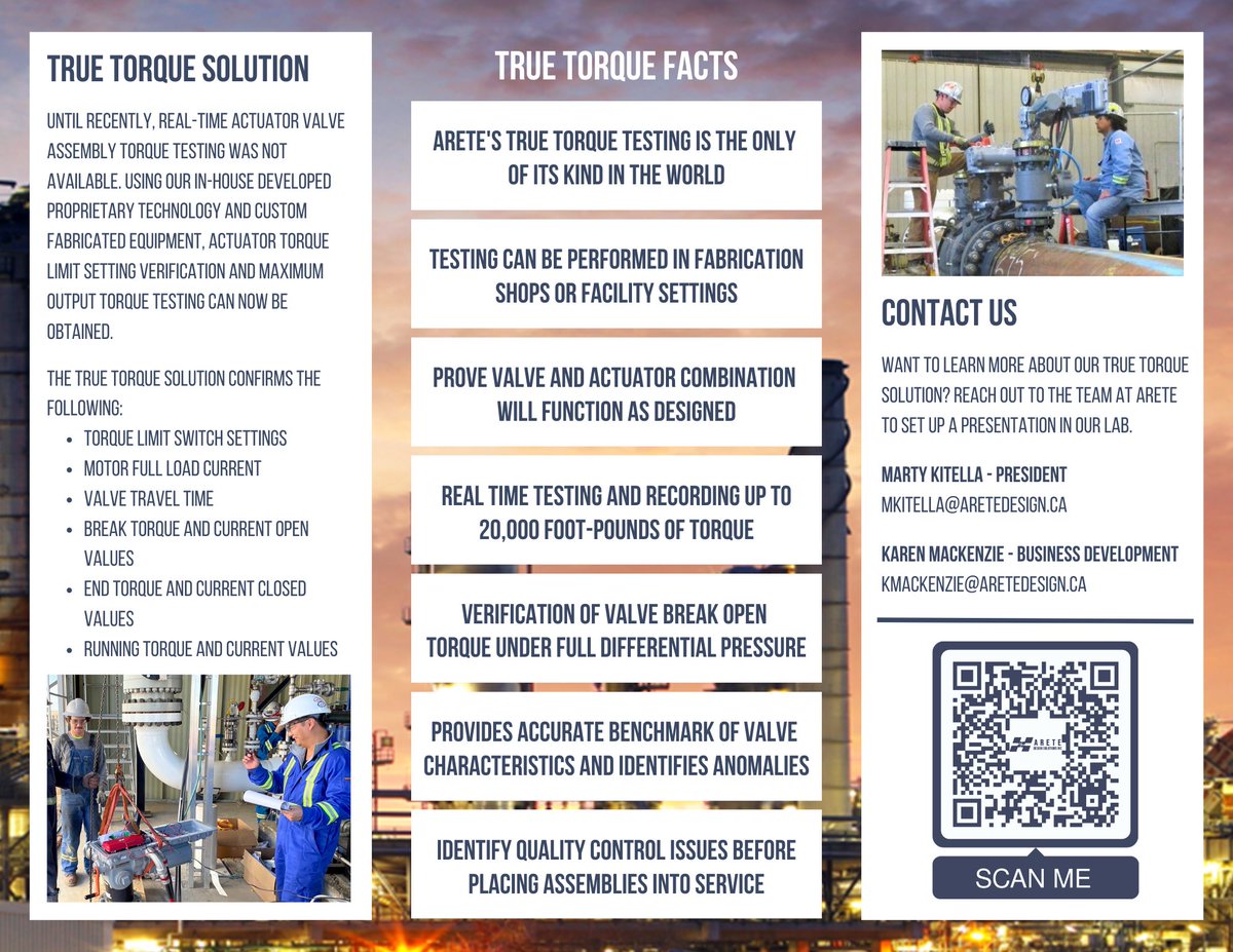 In just two weeks we'll be showcasing our True Torque Solution at the Global Energy Show. Check out our info sheet, and be sure to come see us at booth 1876! #truetorque #energy #globalenergyshow #aretedesignsolutions #yyc #solutionsmadeeasy #engineering