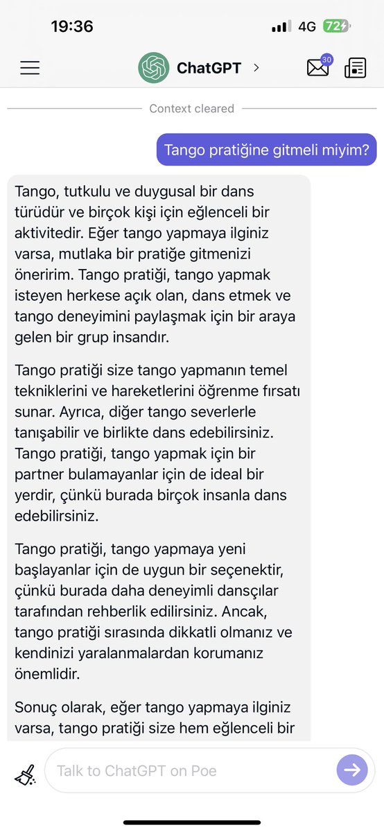 Otu boku ChatGPT ye sorduğum zamanlara hoş geldim 💅🏼