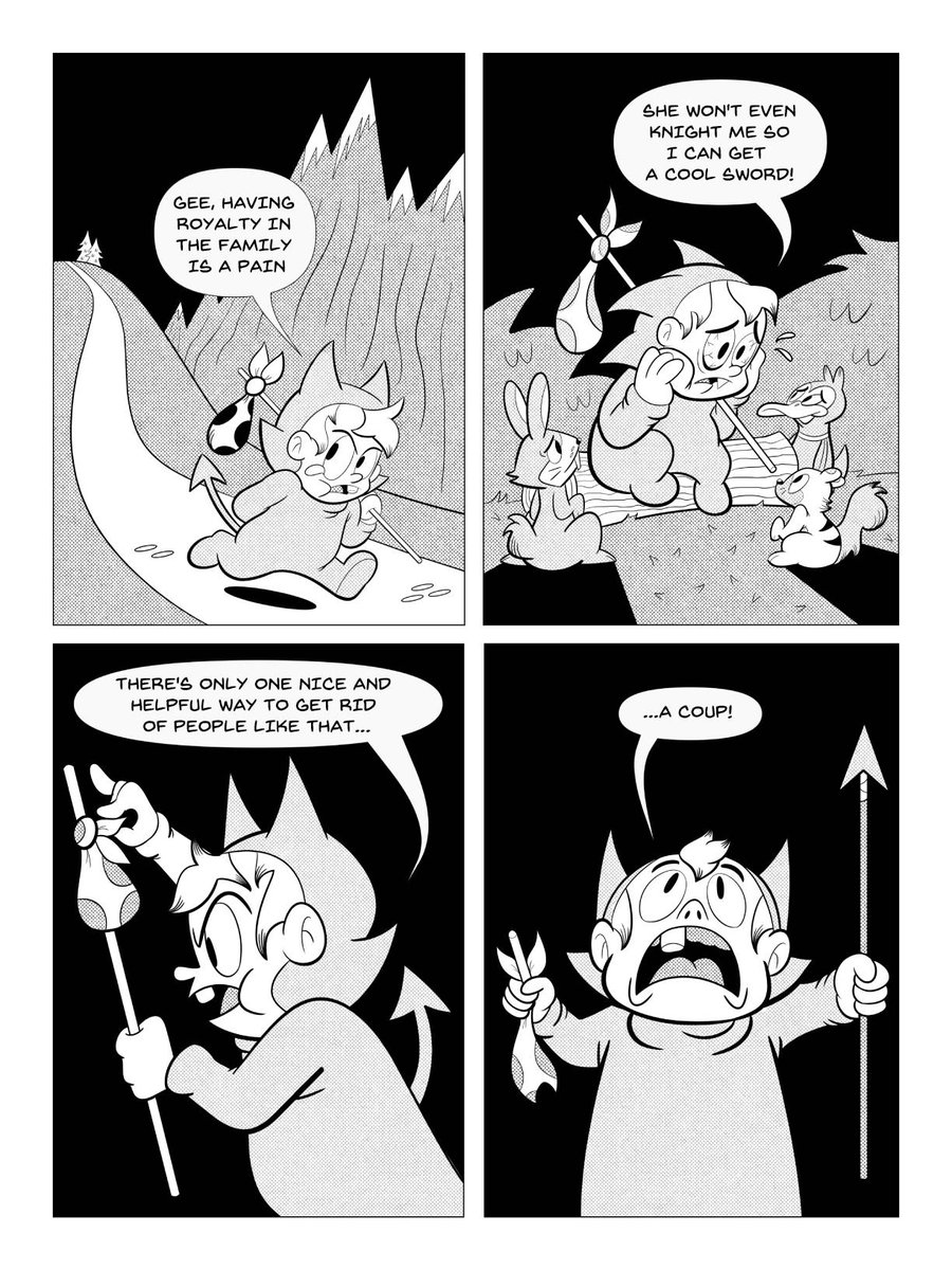 lksassi's tweet image. Happy day after Memorial Day! Here is the third page of Little Lilith's sixth issue. If you'd like a copy, please DM me. I may end up uploading a page a week, as I am still drawing this issue. 
#comic