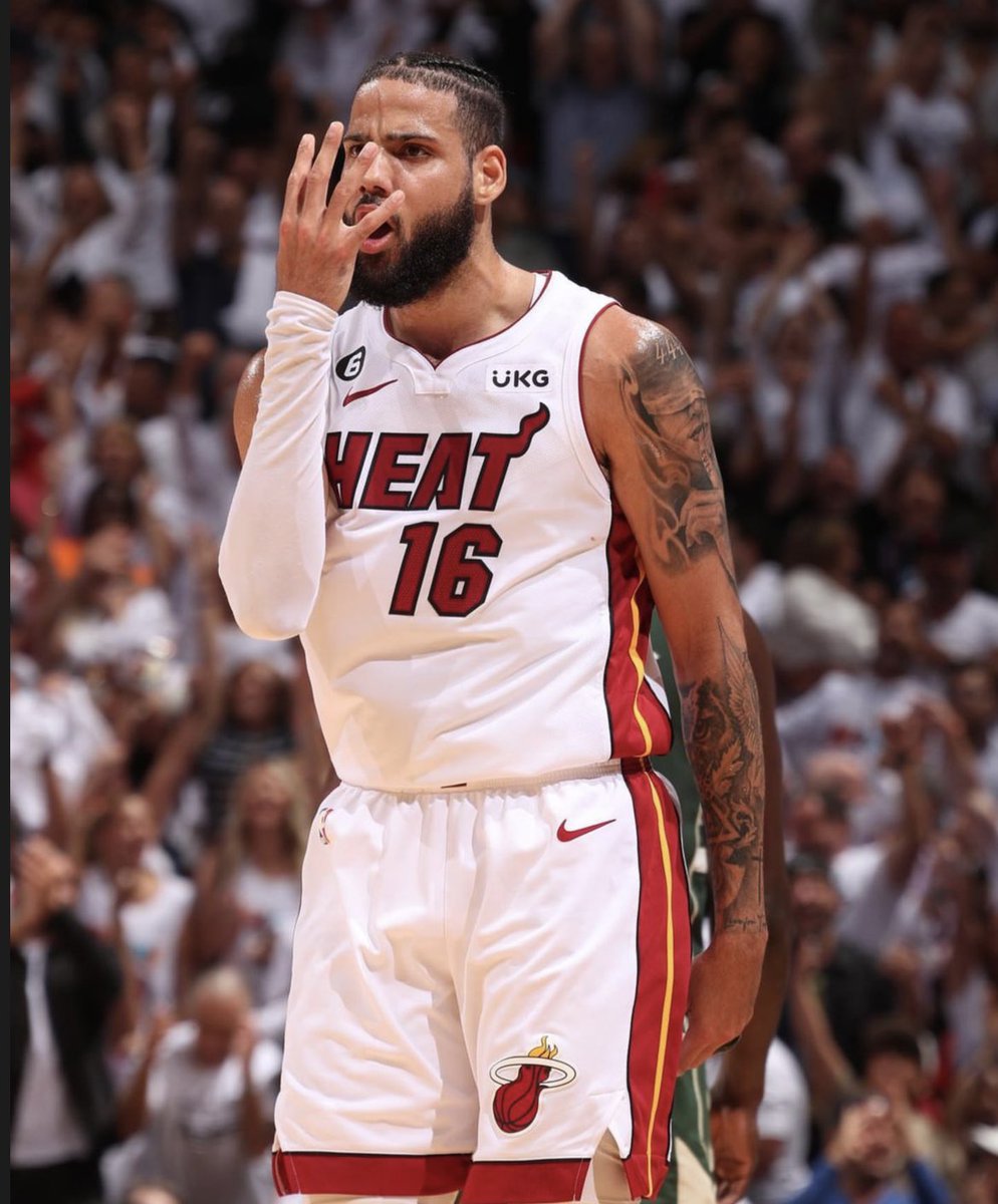 NBAMemes's tweet image. The Miami Heat have eliminated the top 2 best records in the league as an 8 seed 🤯🔥