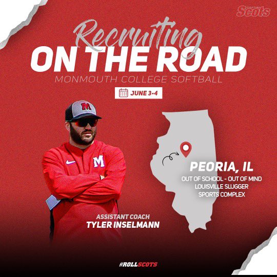 With the warmer weather comes travel ball season! Which means it’s time for me to hit the recruiting trail. Drop your schedules for this weekend if you are in Peoria and the rest of the summer! I’d love to come see you all ball out! #RollScots