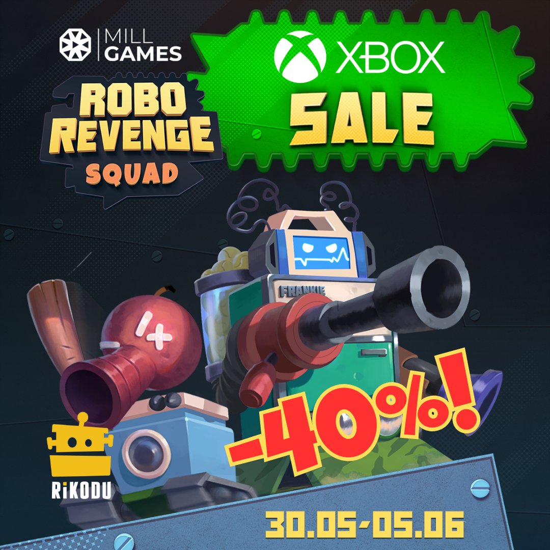 Do you have an Xbox?
Do you want to have loads of fun?

If the answer to both these questions is "yeah", head over to the Xbox store and get a copy of Robo Revenge Squad for 40% off!

Get it here - bit.ly/3C3fGuM

#gamedev #indiegame #sale