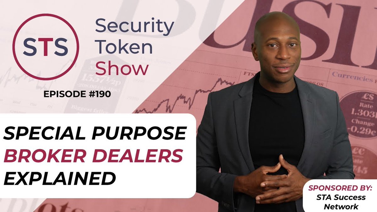 Have you checked out @TheSTOShow this week?  We're talking Special Purpose Broker Dealers  

Thanks to our sponsor <a href="/tokenadvisors/">Security Token Advisors 🌴</a> Success Network!

Mentioned in this week's news: <a href="/Broadridge/">Broadridge</a>, <a href="/PrometheumInc/">Prometheum</a>,  <a href="/ADDXco/">ADDX</a>, <a href="/OCBCBank/">OCBC</a>, <a href="/sidbiofficial/">Small Industries Development Bank of India</a> and more!

Full Show: