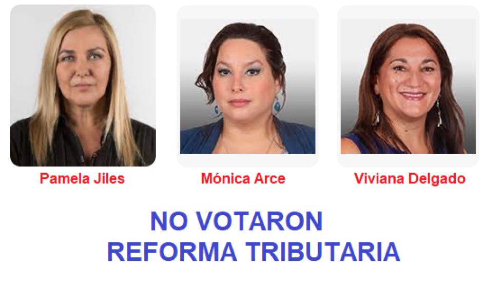 Educaciongrat's tweet photo. AMIGAS Y AMIGOS 
NO OLVIDAR Y RECUERDEN SIEMPRE:
Que estás 3 diputadas encabezadas por la NEFASTA @PamJiles más la derecha y  Republicanos dejaron a 2.800.000 pensionados y pensionadas a los más desvalidos sin el reajuste de la PGU a $ 250.000 
MALDITAS(OS)

De la Carrera https://t.co/mB64jQSTBI