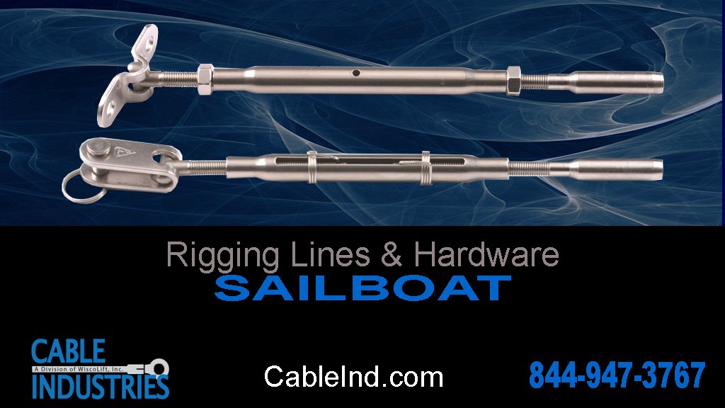 cableindoem's tweet photo. When you need Standing Rigging Lines and Life Lines for your Sailboat, call the Fabrication Experts. Cable Industries (844) 947-3767. High Quality Every Time!
#sailing #sailboats #turnbuckles #rigginglines #wirerope #boating https://t.co/1sKFTSmAF3