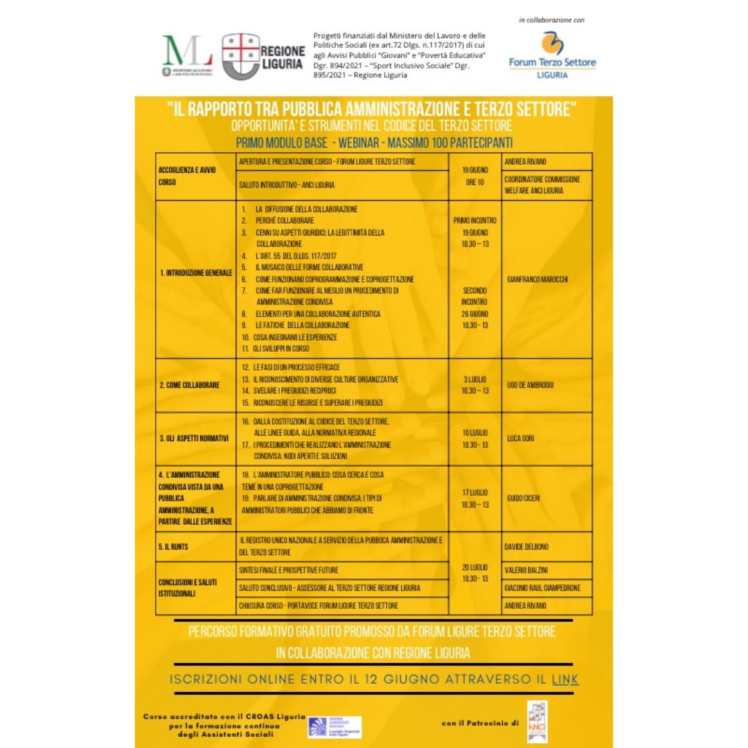 Forum Terzo Settore Liguria tweet media