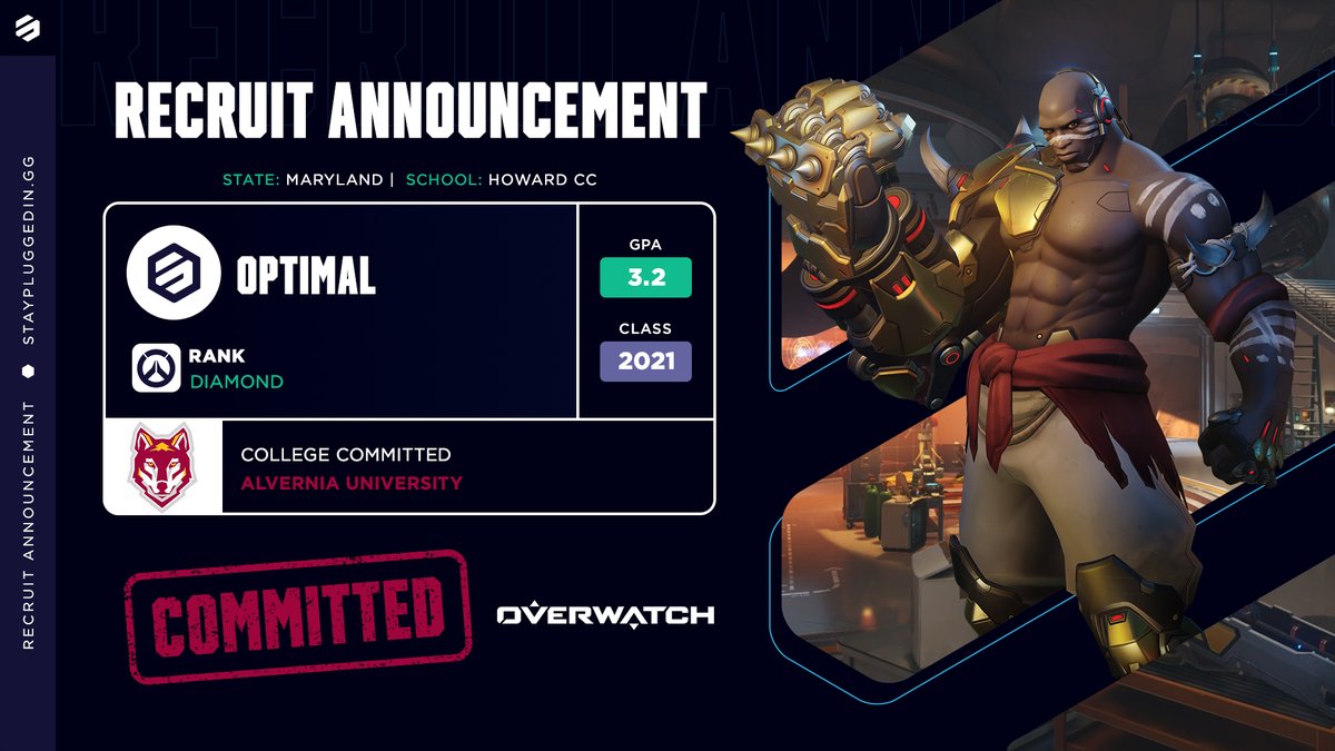 Stay_Plugged_In's tweet photo. New #SPINcommit 📝

Join us in congratulating @optimal_ow on their commitment to @AlverniaGG! 🐺

Devin will join the Golden Wolves as a DPS addition to their Overwatch team! 💥

Best of luck! 💪🏼 https://t.co/v9hnBNuHhM