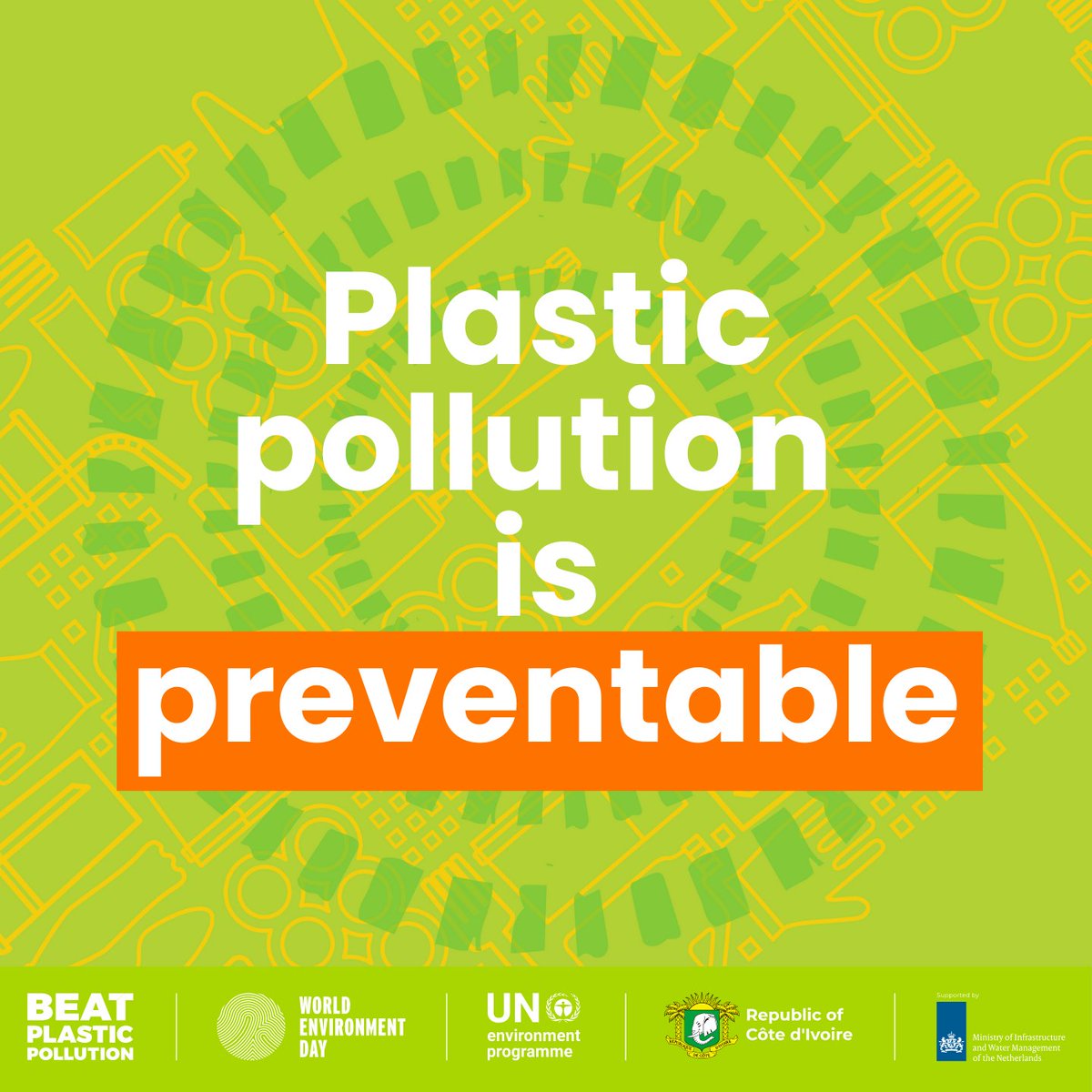 Ending plastic pollution needs everyone! 

Consumer pressure is key, but real action needs to come from companies, investors, policymakers, and governments.

Join in this #WorldEnvironmentDay and do your part to #BeatPlasticPollution: bit.ly/2023WED