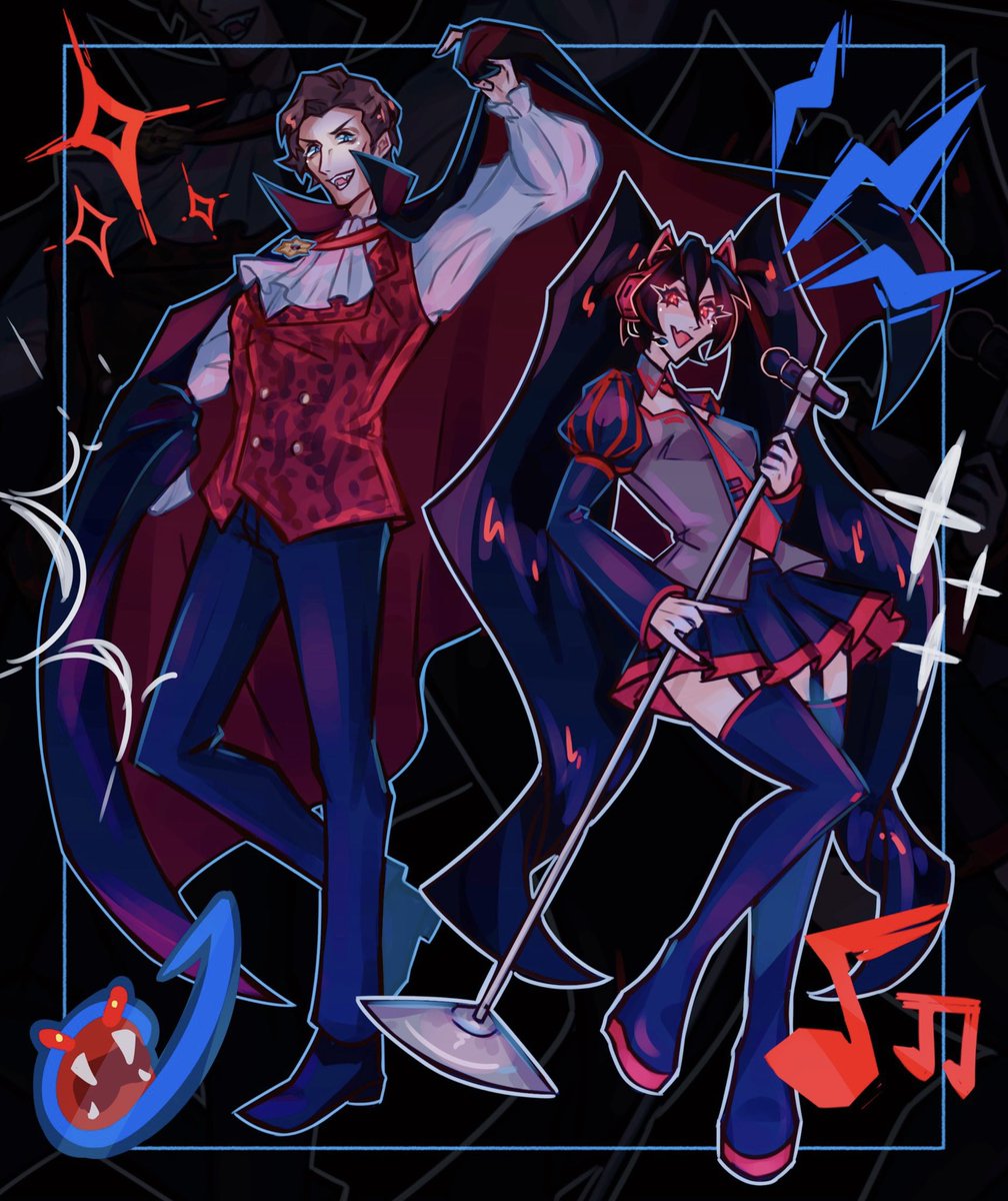 otonokis's tweet photo. gimme gimme some of that vampire money, c'mon 🧛🏻‍♂️💥🖤
#jerma #vocaloid https://t.co/PO020fluLj