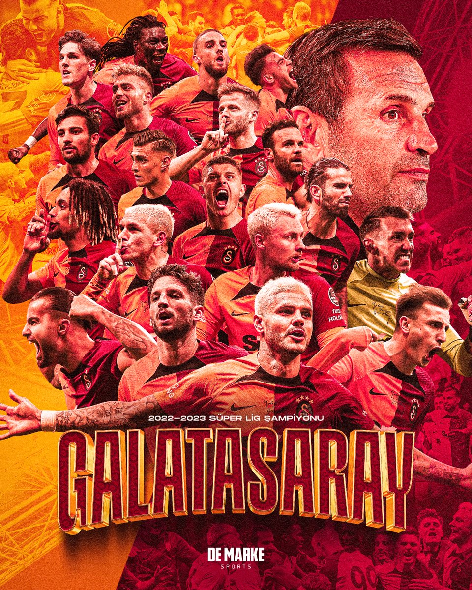SÜPER LİG'DE ŞAMPİYON GALATASARAY!