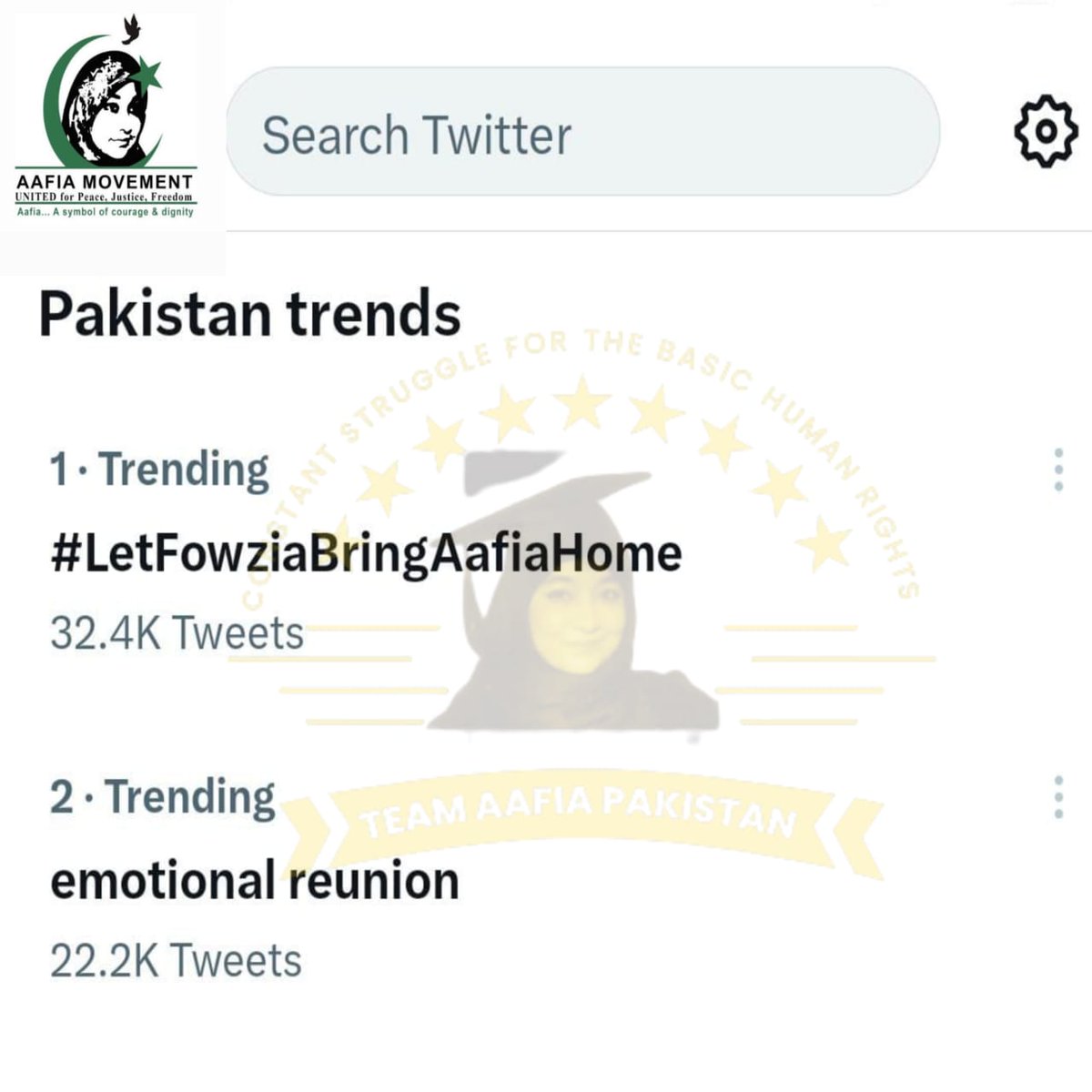 nmankhan8's tweet photo. Salute U Team "AFIA-MOVEMENT"
اللہ تعالی ہمیں 2023 کا 14 اگست غیور اقوام کی طرح منانے کا موقع عطا کریں ؛ آمین🤍
بے شک اللہ تعالی کی ذات رحیم ہے❤️
#LetFowziaBringAafiaHome
Emotional Reunion
@Teamaafia1 @Ayesha_Burhan__ @FowziaSiddiqui @PNP_OfficiaI @Team_Aafia_SKP @ShaheerSialvi https://t.co/Zs8V5NJ4Jj