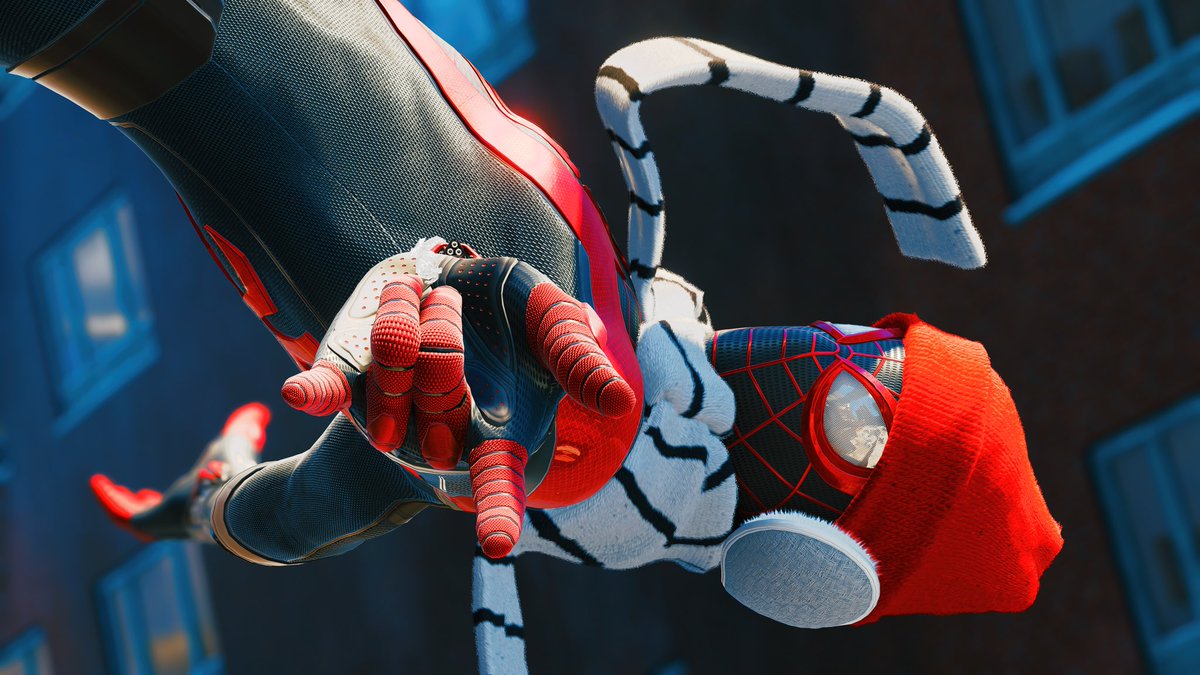 CapnCrispy's tweet photo. Sorry for the long hiatus, here’s some Spiderman shots as an apology 😂
🎮#SpiderManPS5
📸#VPRT #VirtualPhotograpy 
🕸️#MilesMorales #SpiderMan https://t.co/gAU9Mhkpv1