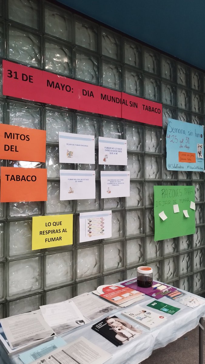 CSaludFronteras's tweet photo. 3️⃣1️⃣ de Mayo Día Mundial Sin Tabaco 🚭 
¿Quieres conocer los tratamientos farmacológicos y no farmacológicos que existen para la deshabituación tabáquica? Acude a tu centro de Salud y te informamos! 
#DiaSinTabaco https://t.co/aO6LkmMeyY