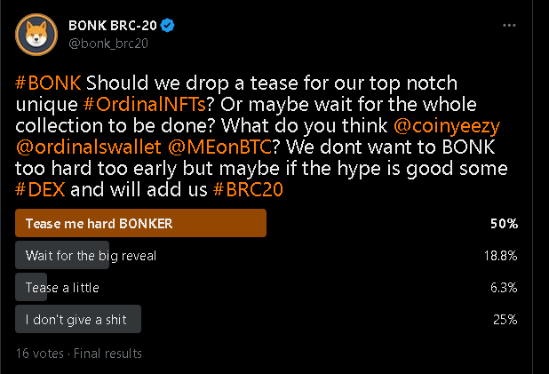 BonkBitcoin's tweet photo. #BONK I didn't forget. Expect something about this at the end of the video im releasing for the #spacemap.
#BRC20 #Crypto #OrdinalNFTs #Bitcoin #memecoin