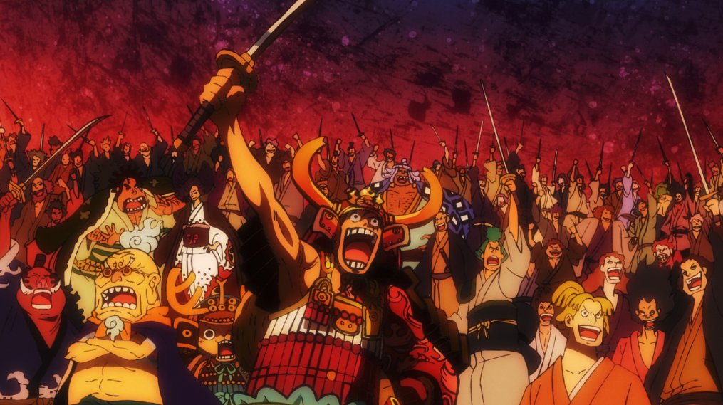 Two years ago today, the day of the Fire Festival finally arrived with Luffy and the whole army heading to Onigashima to take down Kaido! #ONEPIECE