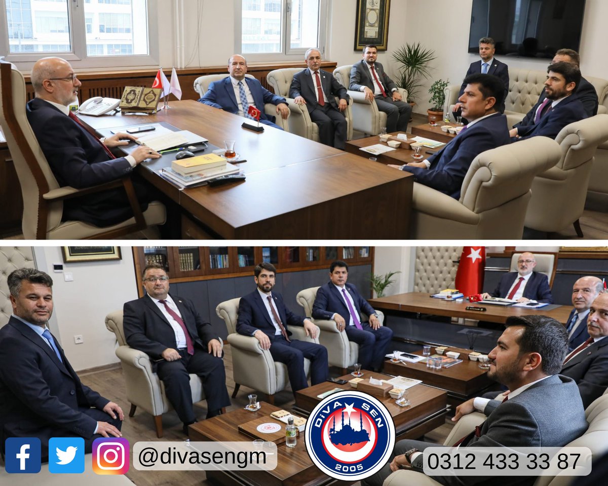 OsmanTasciTR's tweet photo. Diva-sen Genel Merkezi yönetimi olarak Diyanet Akademi Başkanı Doç. Dr. Enver Osman Kaan beyi ziyaret ettik.
Akademiyi kazanan Adayların sorunlarını dile getirdik. https://t.co/8L0JlOS7sX