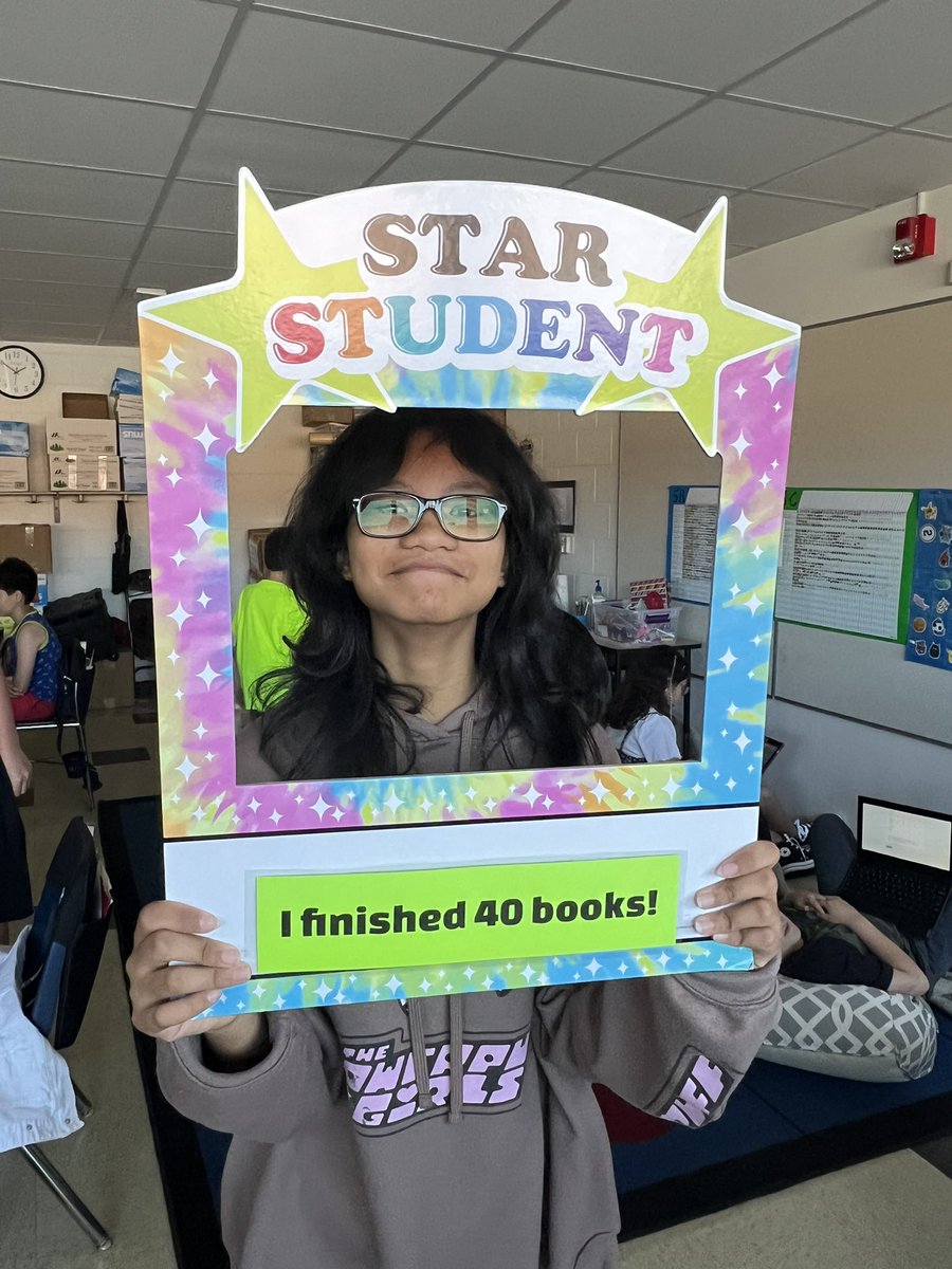 Martin, Isaac,Khasan, and Jasmainne finished their 40 Book Challenge!  Way to go!!  #glenoaksschool