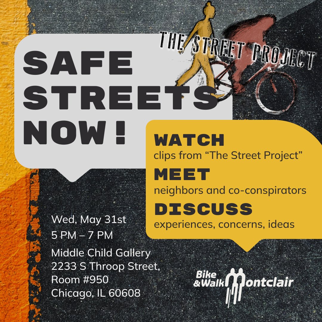 Attention #Chicago cyclists!  📣

We're teaming up with <a href="/activetrans/">Active Transportation Alliance</a> &amp; <a href="/bkevenides/">Brendan Kevenides | FK Law</a> for a screening of "The Street Project" @streetprojdoc. Let's work towards safer streets, join us &amp; be part of the change! 🚲💙

#StreetProjectDocumentary #Divvybikes #BikeCHI #chibikemonthfklaw