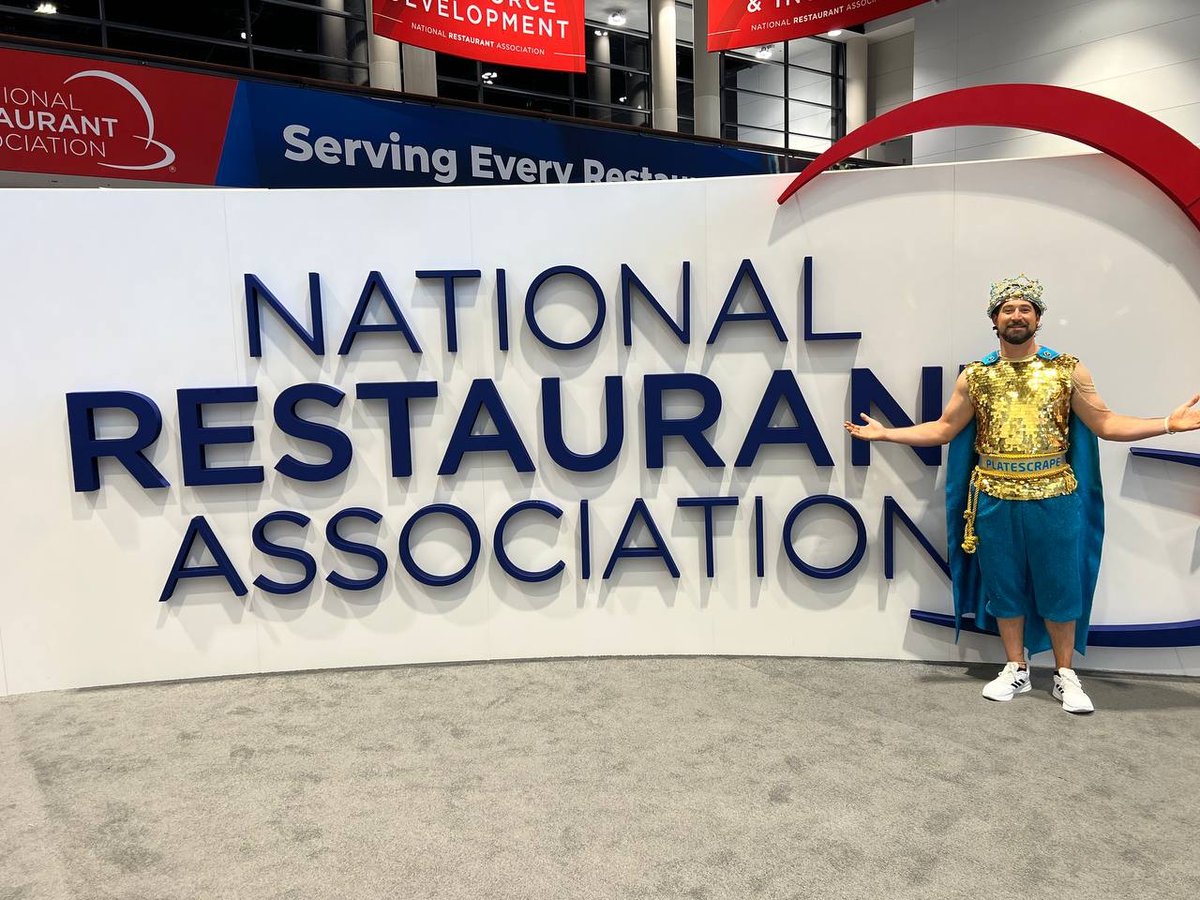 PlateScrape's tweet image. Had a great time at the @nationalrestaurantshow ! Can't wait to come back next year! #PLATESCRAPE #WaterWarriors #conservewater