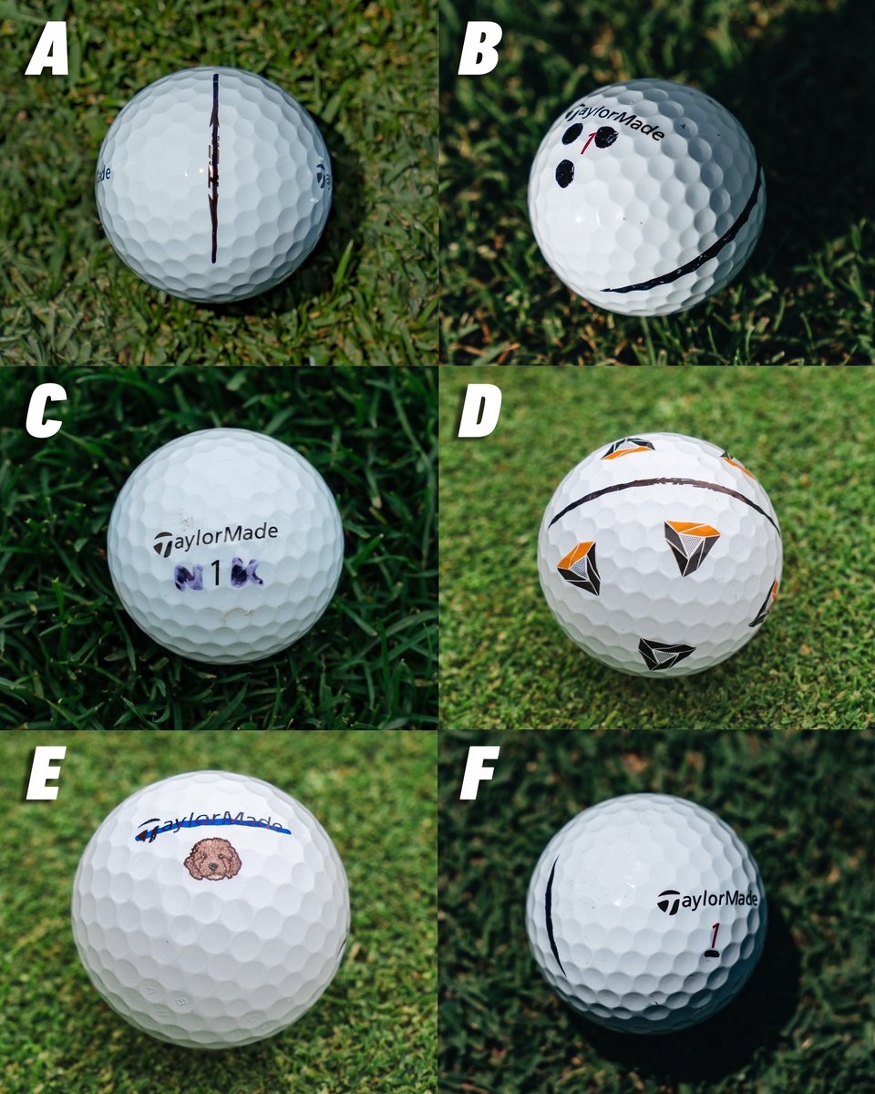 TaylorMadeGolf's tweet image. Guess who? 

The golf ball is one of the most personal pieces of equipment in the bag. 

Can you guess which TM ball belongs to which #TeamTaylorMade athlete? #TMBallWeek