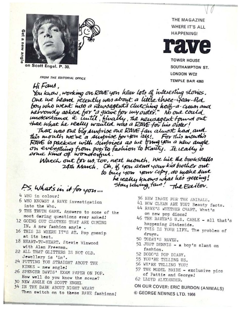 Rave 1966.

#Sixties #Pop