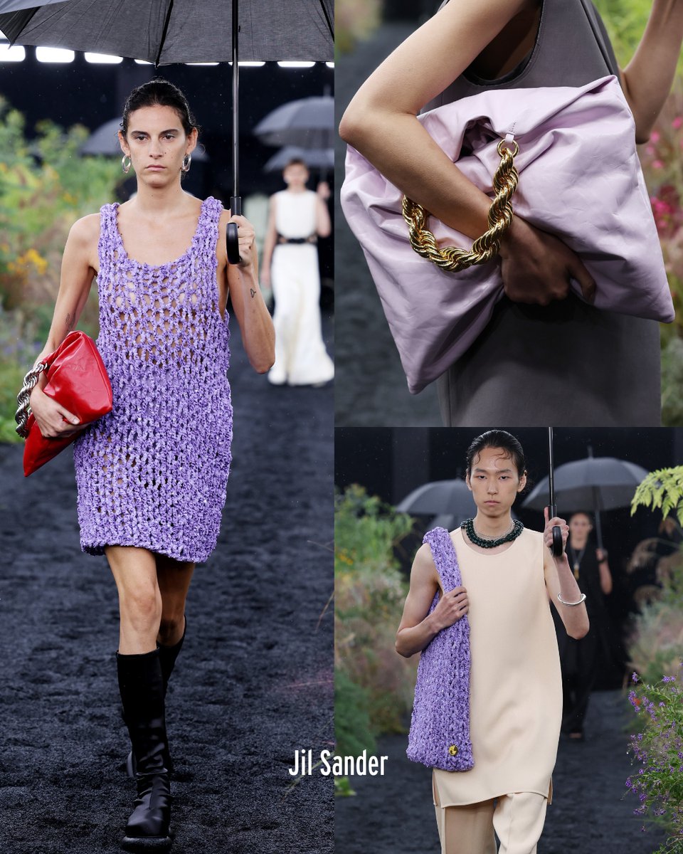 From, #Versace, #Ferragamo, #IsseyMiyake, #Margiela, and more, there was quite an obsession with hues of the purple variety. Variations include: lavender, indigo, and lilac.