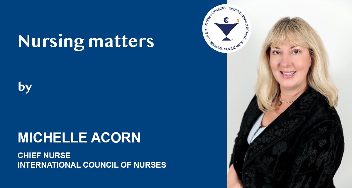 ICN (@icnurses) on Twitter photo Read the May edition of our Chief #Nurse <a href="/MichelleAcornDr/">Dr. Michelle Acorn DNP, NP, FCAN, FAAN, FFNMRCSI</a>ās blog, related to #IND2023 and the #INDCharter, 10 key policy actions that ICN recommends #governments to take! Join us in getting the message out! Read the blog here: bit.ly/3N2YWKv Read the May edition of our Chief #Nurse <a href="/MichelleAcornDr/">Dr. Michelle Acorn DNP, NP, FCAN, FAAN, FFNMRCSI</a>ās blog, related to #IND2023 and the #INDCharter, 10 key policy actions that ICN recommends #governments to take! Join us in getting the message out! Read the blog here: bit.ly/3N2YWKv