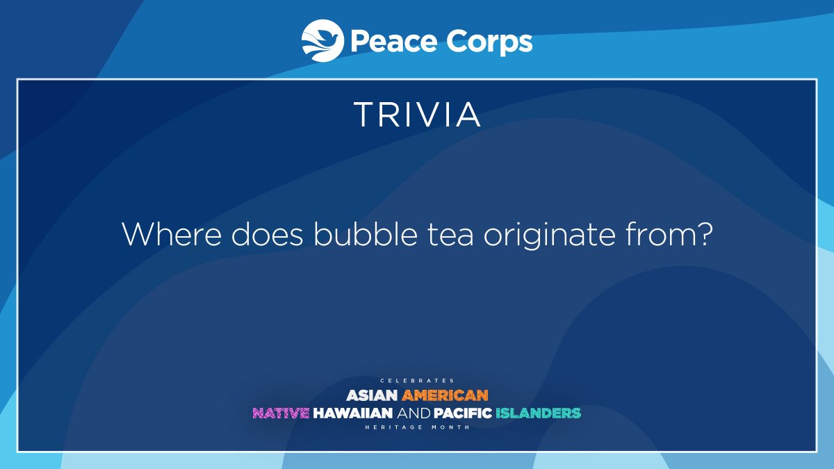#AANHPI Heritage Month Trivia continues! 🧋