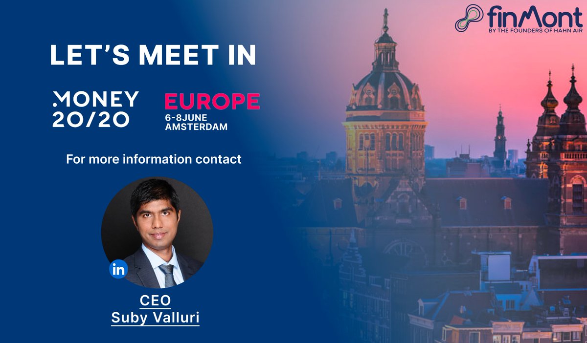 Finmont_Global's tweet photo. Meet us at @money2020 
🌟 Exciting News! We're thrilled to announce that FinMont will be attending in Money 20/20 Europe this year! 🎉 #Money2020 #FintechInnovation #FutureOfFinance #PaymentOrchestrationPlatform https://t.co/Cuxa9jE0y9