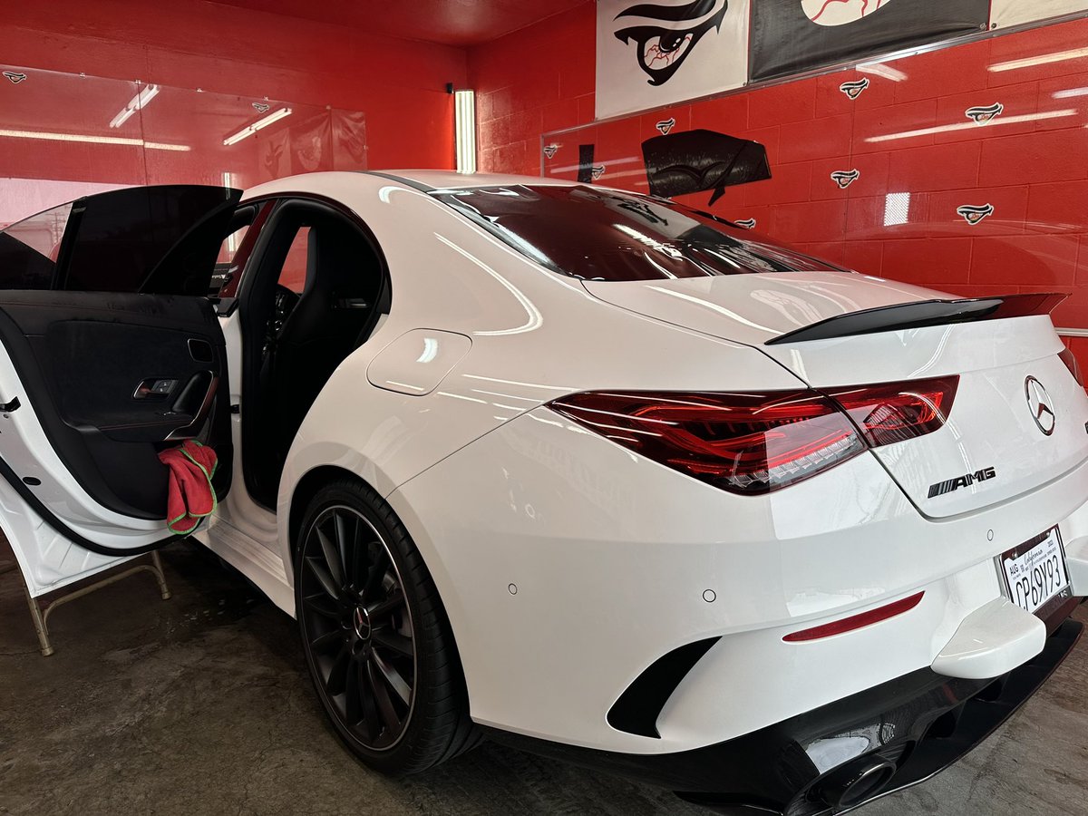 MindYoursManny's tweet photo. ALL LIMO CERAMIC TINT FOR THIS 2023 AMG CLA 😮‍💨🔥🔥 https://t.co/7JbhRLcicW