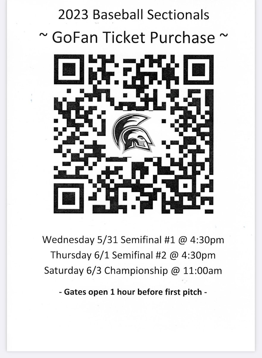 OHS_Baseball1's tweet photo. Sectional tickets https://t.co/Z6U95nkvzv