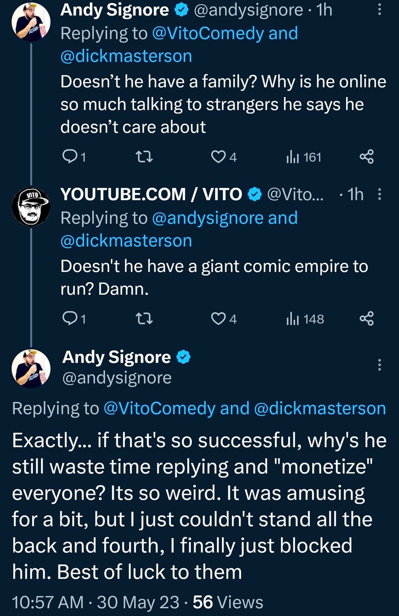 Andy Snore, Content Creator with 700K subs, is still salty about getting monetized by Eric July