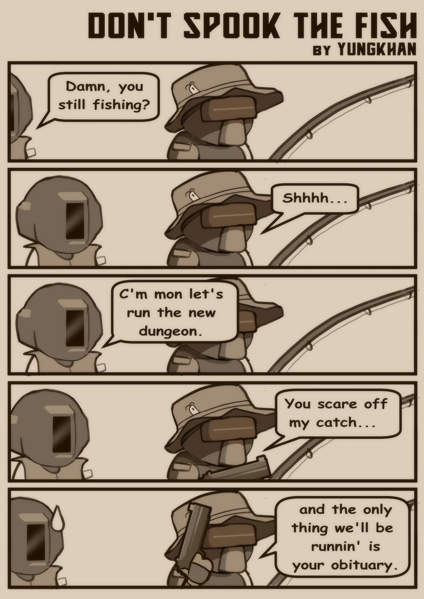 ...full time fishin' sweat...