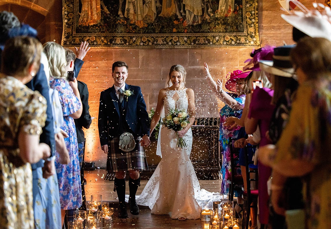 🌟 Just married! ✨🎉🤵👰 📢 'Peckforton exceeded all expectations - we had the best day and it was totally seamless. The team were just amazing.' #weddingsatpeckfortoncastle #englishcastleweddings #ukcastleweddings #PeckfortonCastle #cheshireweddingvenues