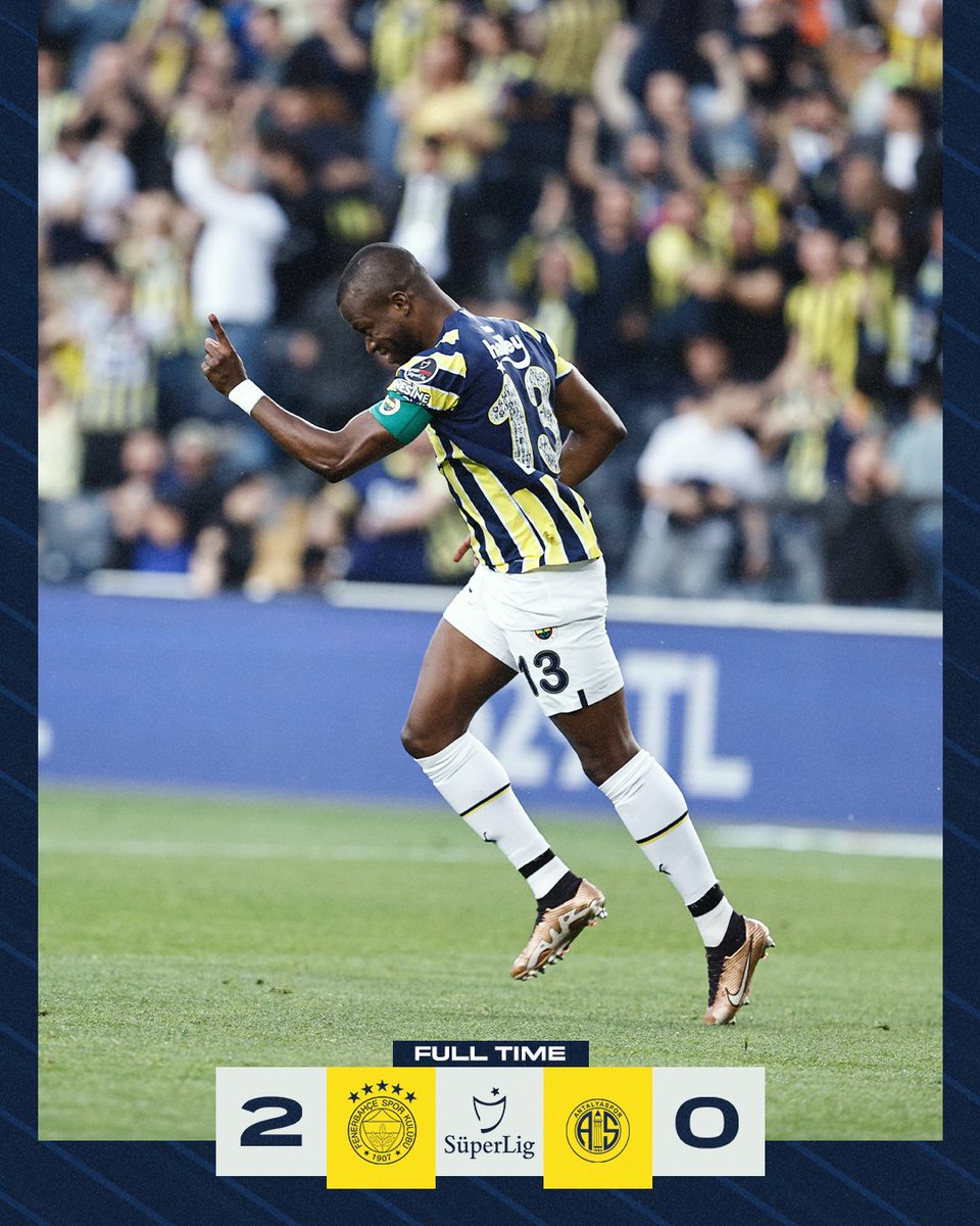 Full time: Fenerbahçe 2-0 FTA Antalyaspor 

#FBvANT