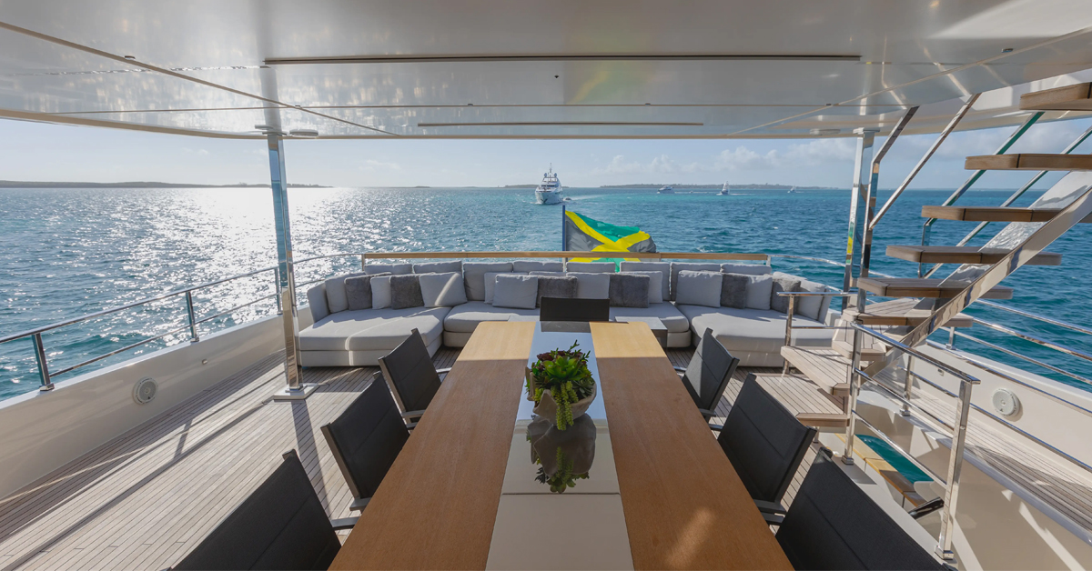 The 108’ (32.92 meters), charter yacht COFINA beckons you to a tropical paradise in The Bahamas ☀️🏝️

➡️ Learn more: pulse.ly/bqvk5lqgbm

#chooseextraordinary #northropandjohnson #yachtcharter #charteryacht #luxurytravel #yachting