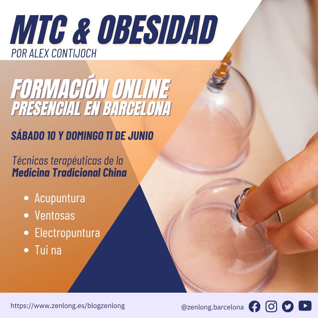 ZenLongBB's tweet photo. Aprende como tratar la obesidad con MTC en esta presentación a cargo de Alex Contejoch

Inscripciones aquí: https://t.co/FIf2Enk5tI

#formacionzenlong 
#acupuntura 
#mtc https://t.co/mnboIcOhfe