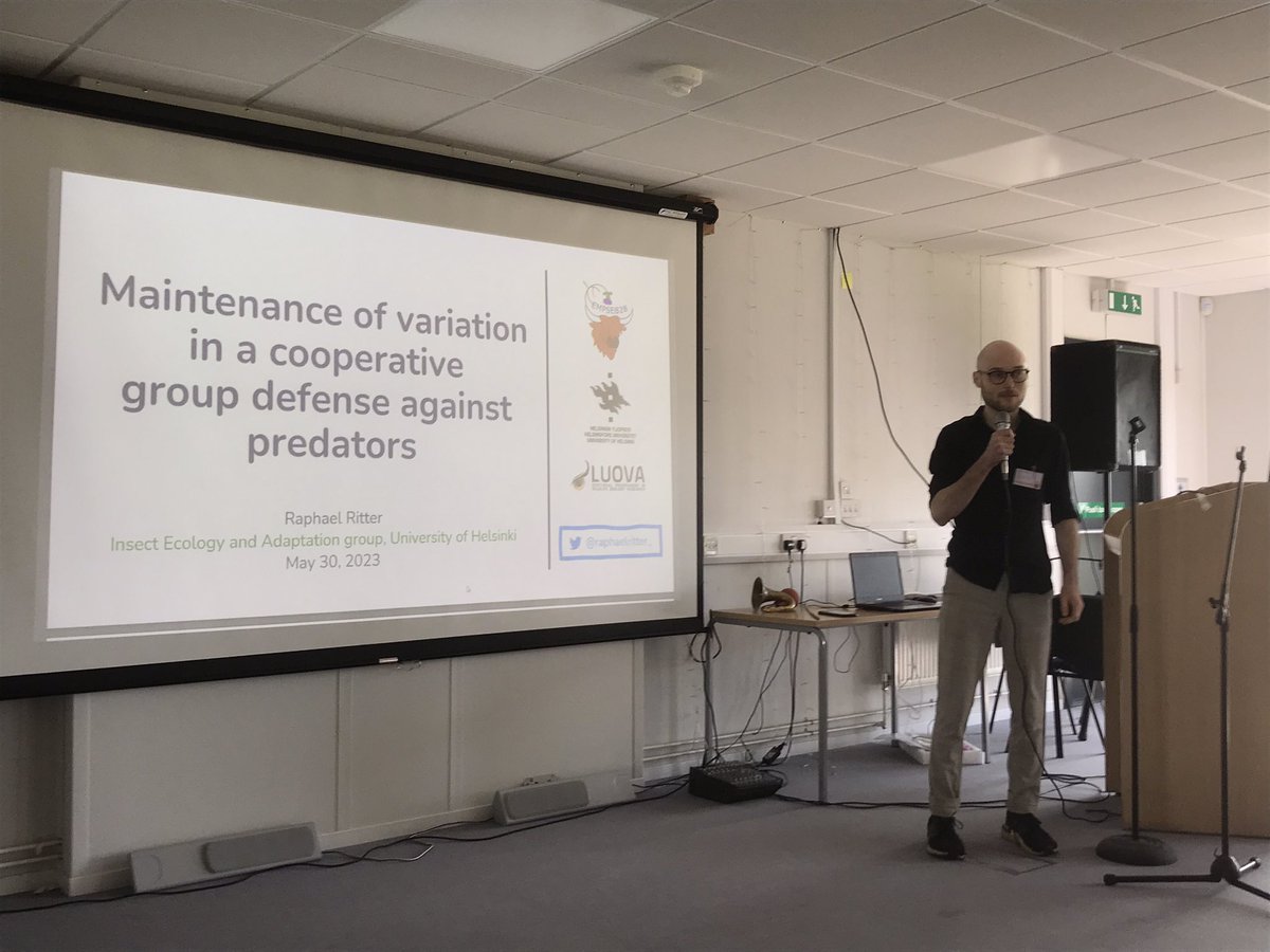 94sMagnus's tweet photo. Super cool talk by my colleague @raphaelritter_ talking about sawfly larvae today at #EMPSEB28. 🐛🐛🐛
#LUOVA #behavioralecology #evolution #entomology https://t.co/PThDokEeTB