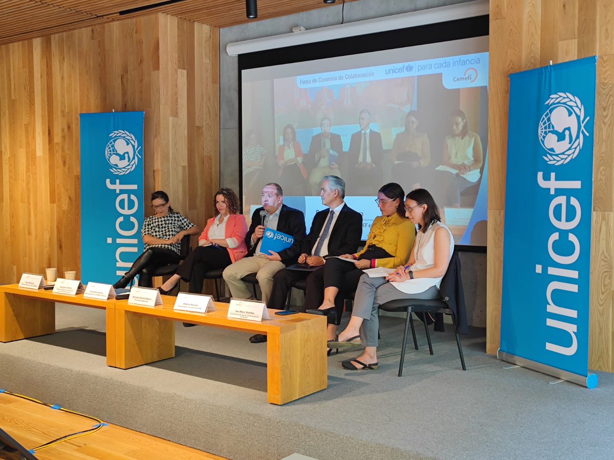 Desde UNICEF celebramos el acuerdo de colaboración con @cemefi. Su labor como una fuente de información confiable sobre el sector de la sociedad civil y la responsabilidad social en México, nos ayudará a encontrar soluciones para avanzar en beneficio de la niñez. ✅