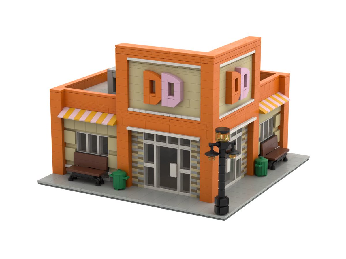 I Designed A Dunkin Donuts out of LEGO Bricks ☕️ 🍩 1,418 Pieces